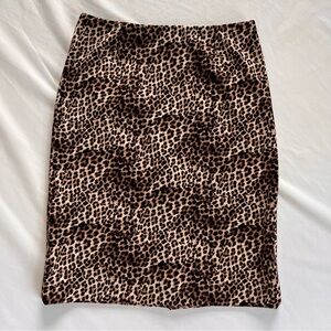 Alfani leopard print pencil skirt